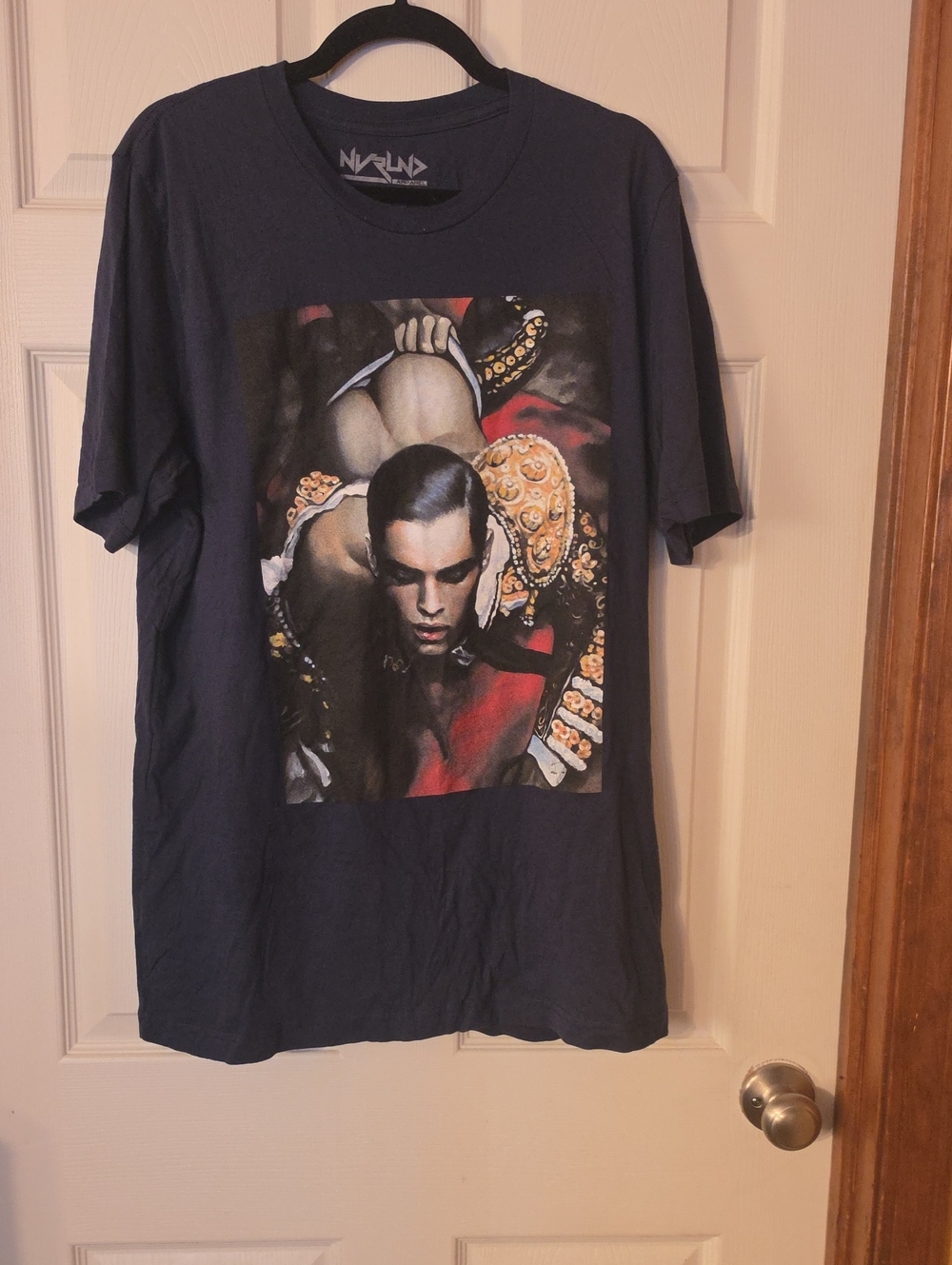 Navy Graphic Crew Neck Short Sleeve Tee